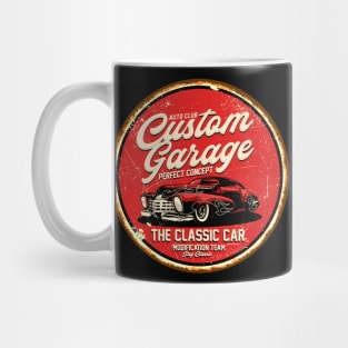 Retro Vintage Automotive Tin Sign Mug